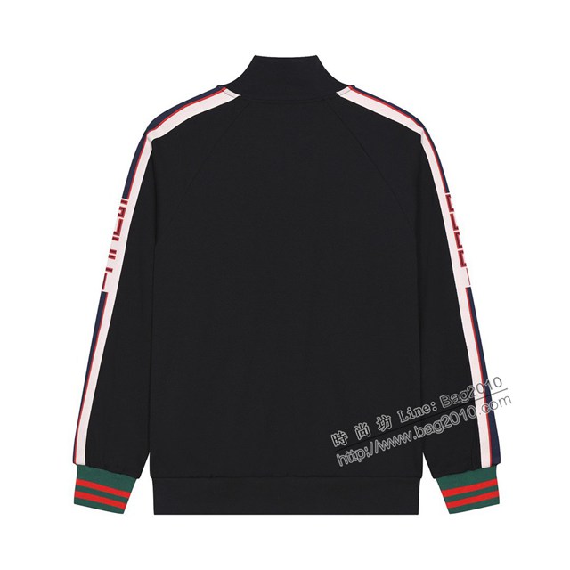 Gucci古奇專櫃古馳2023FW新款織帶提花拉鏈衛衣外套 男女同款 tzy3049